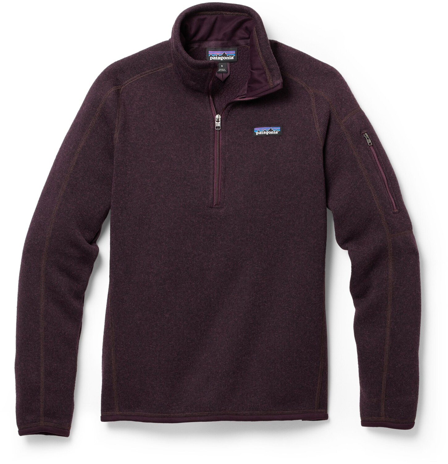 

Флисовый пуловер Better Sweater с молнией в четверть — женский Patagonia, фиолетовый