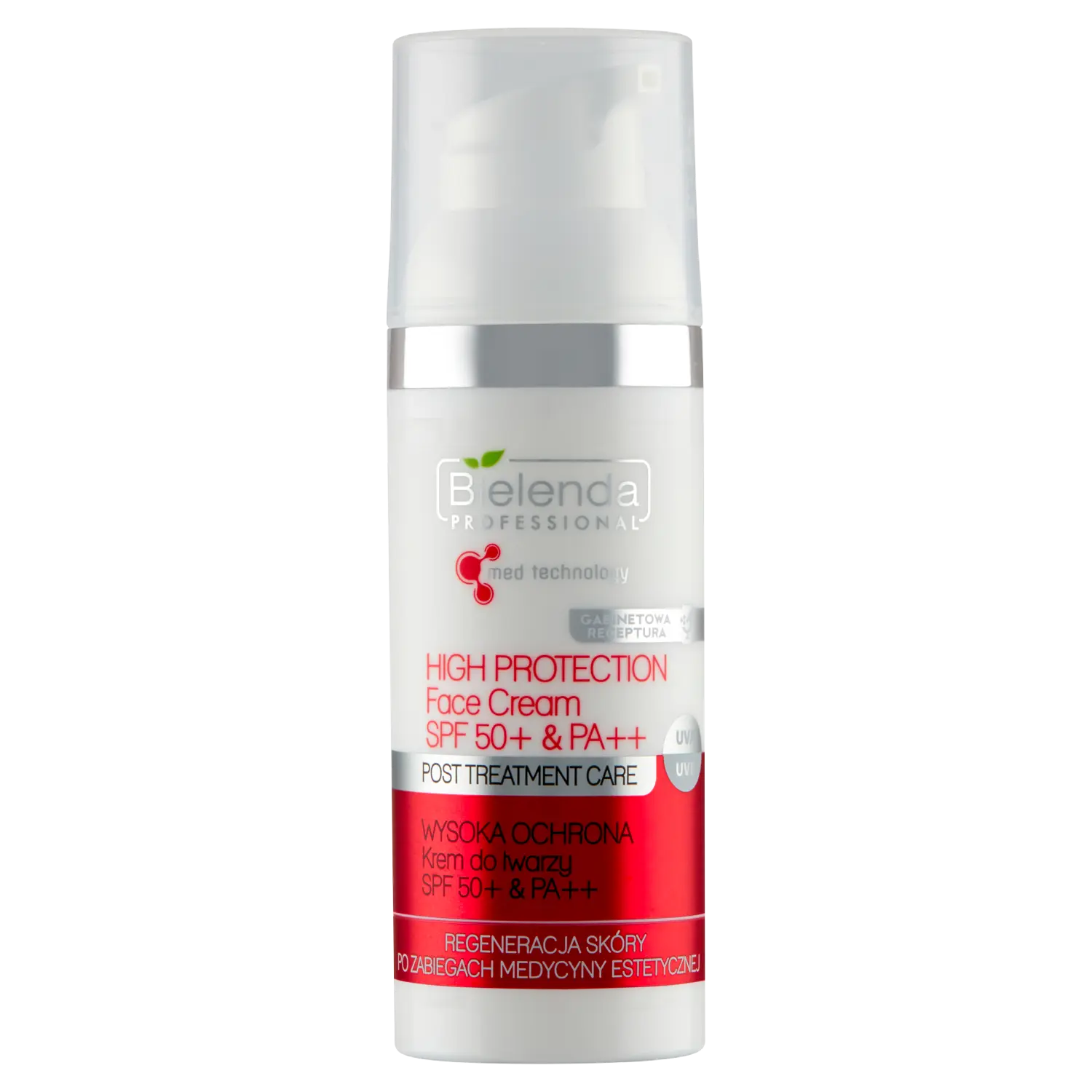 

Крем для лица с высокой защитой spf50+ pa++ Bielenda Professional, 50 мл