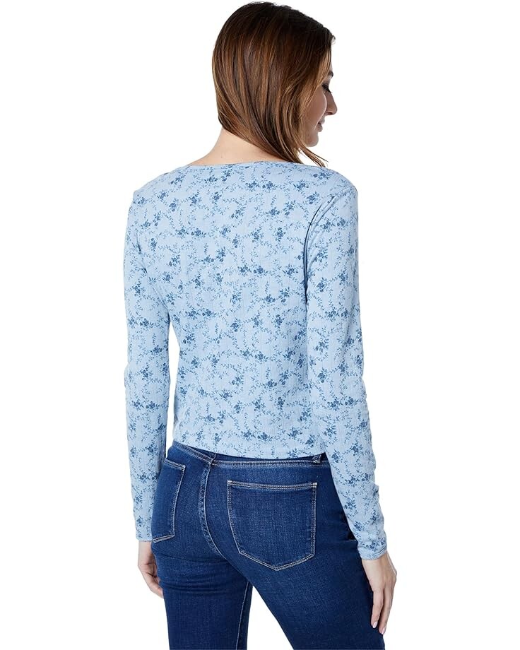 

Свитер Lucky Brand Pointelle Cardigan Top, цвет Blue Floral