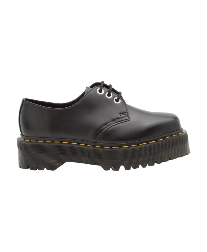 

Туфли на плоской подошве полированные гладкие Dr. Martens, черный