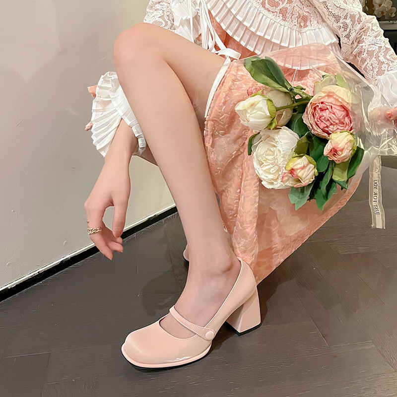 

Туфли Mary Jane женские низкие розовый Pvaj, цвет Cherry Blossom Pink