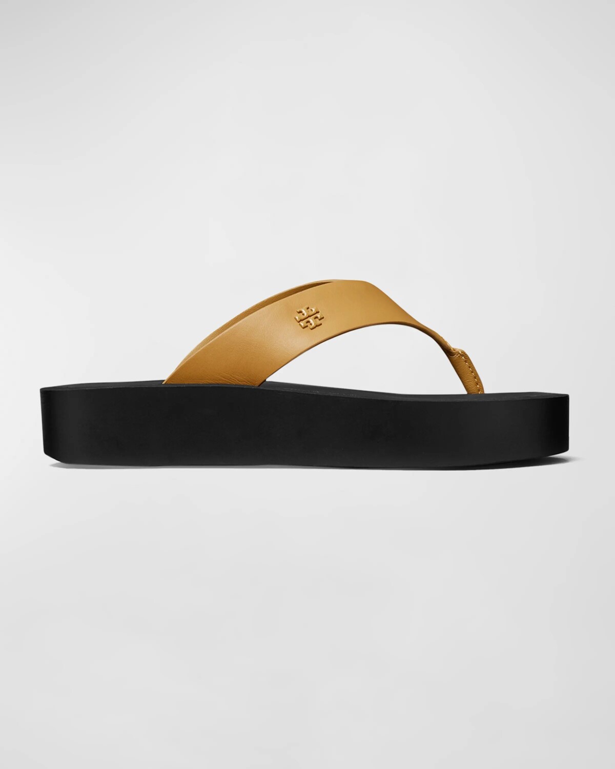 

Кожаные шлепанцы с медальоном Tory Burch, цвет Ginger Shortbread / Black