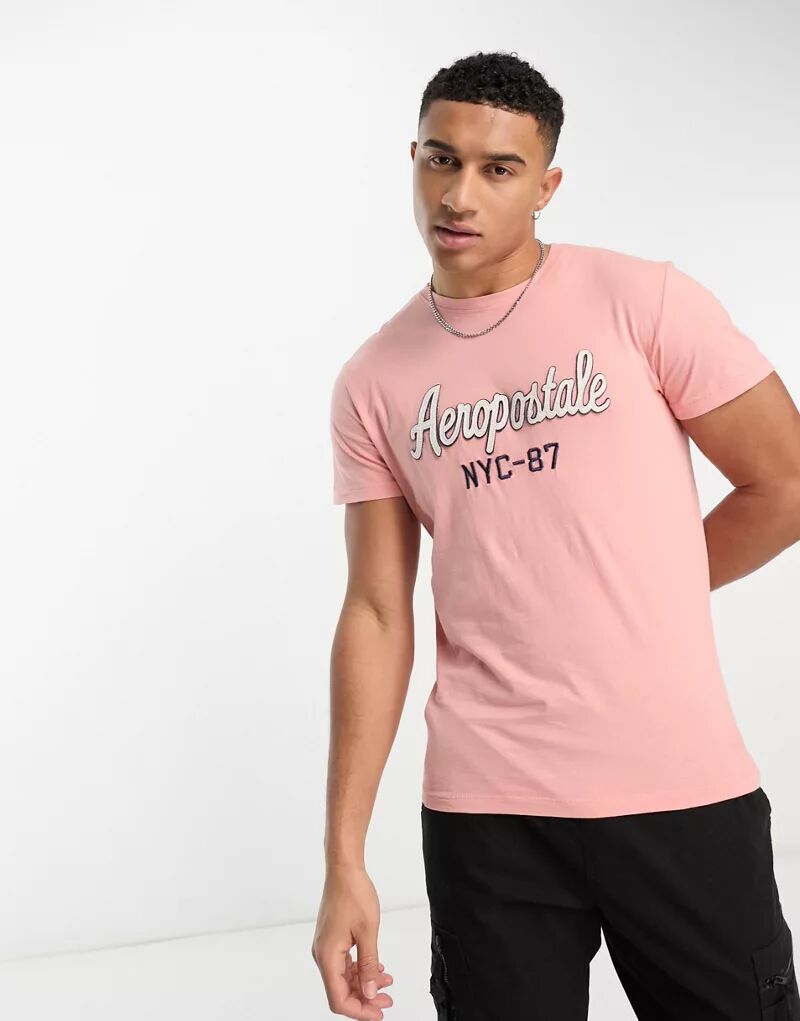 Розовая футболка Aeropostale