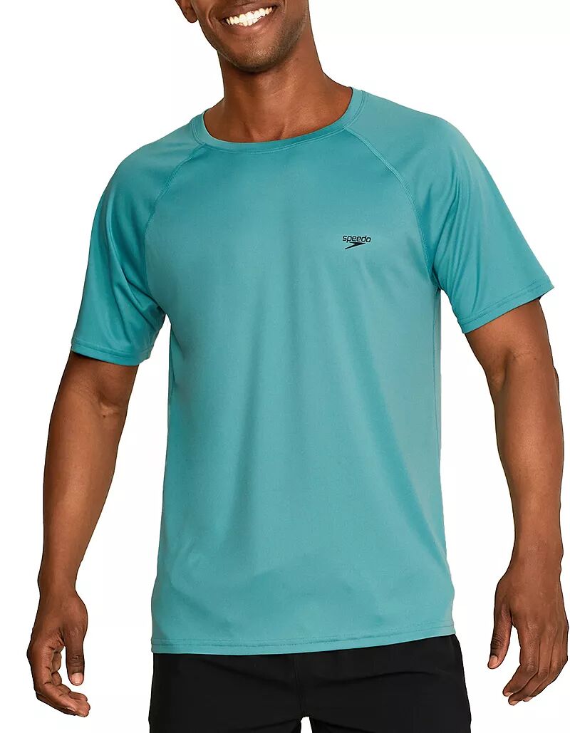 Мужская рубашка для плавания Speedo с короткими рукавами и графикой фото