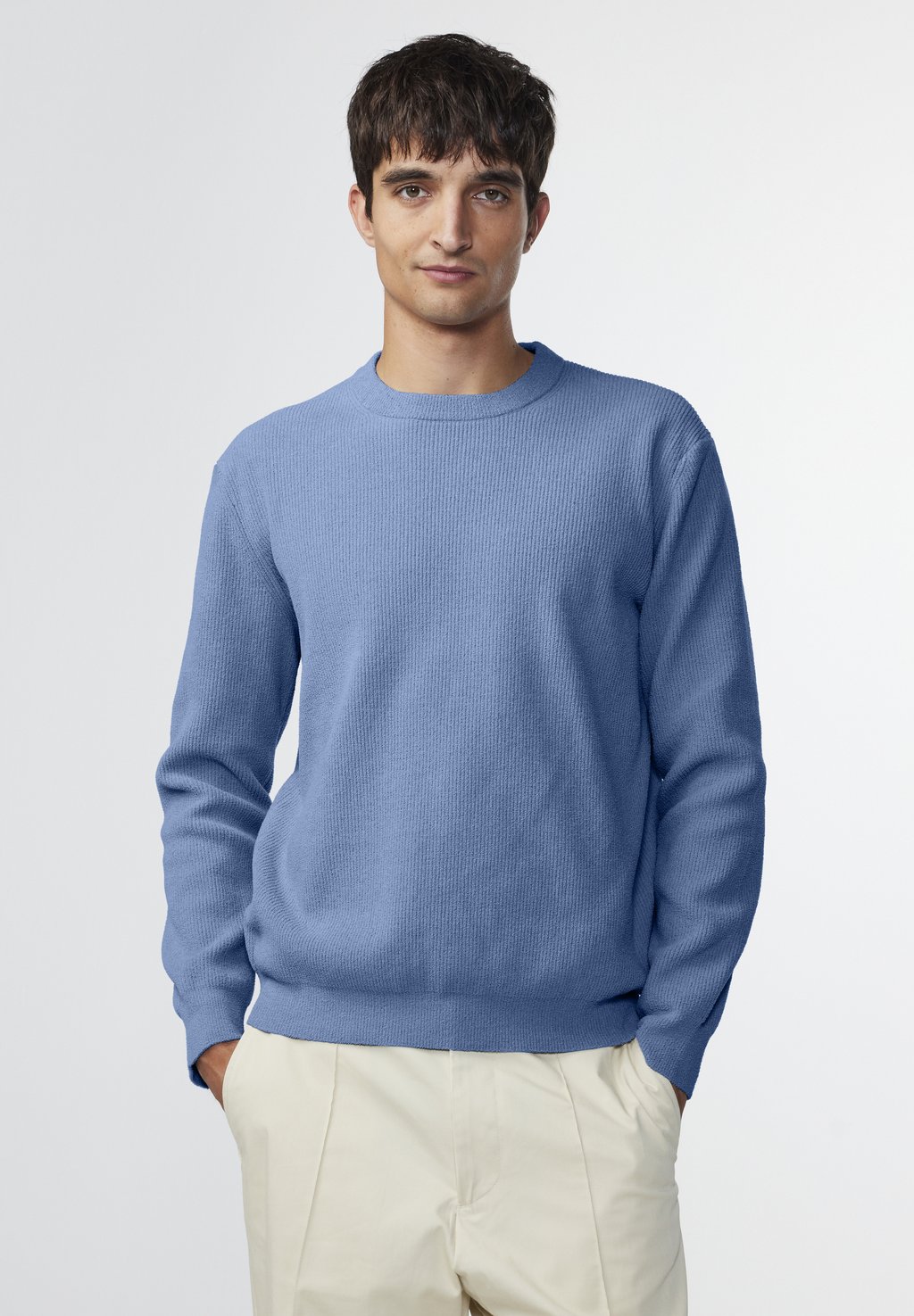 Вязаный свитер NN.07, цвет gray blue