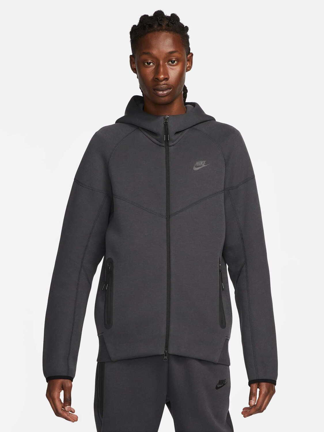 

Толстовка Nike M NK TCH FLC FZ WR HOODIE, серый