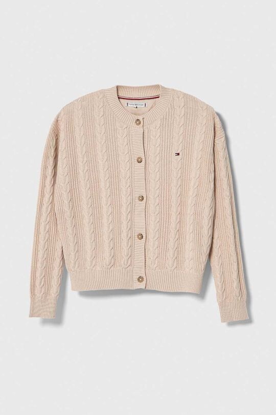 

Хлопковый кардиган Tommy Hilfiger, бежевый