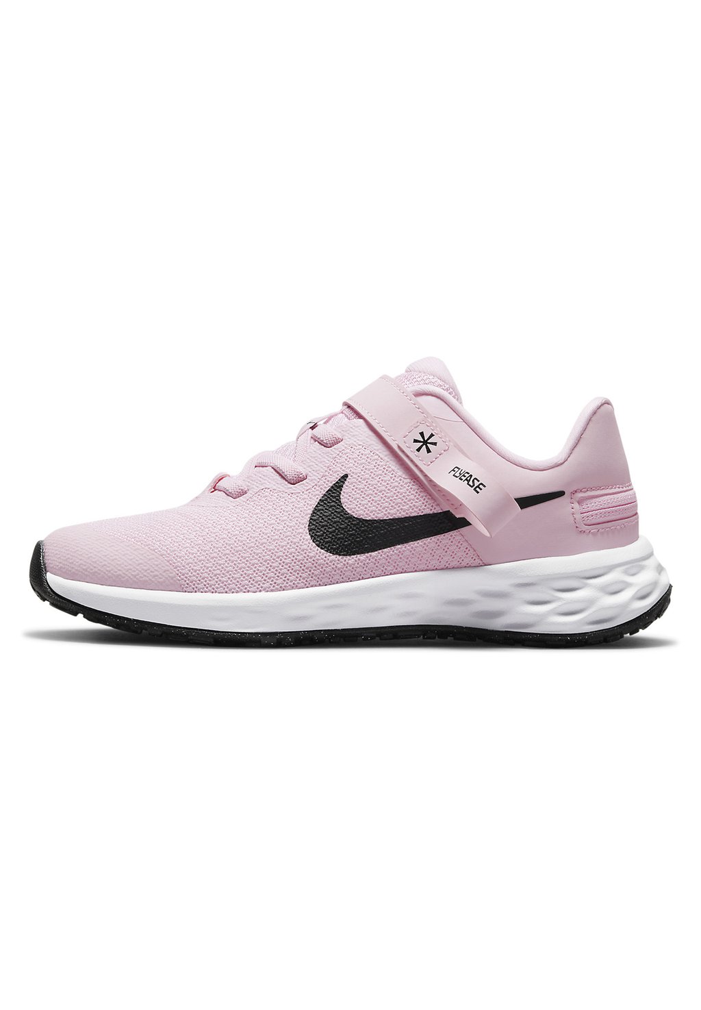 цена кроссовки нейтрального цвета Nike Revolution 6 Flyease (Ps Nike, цвет pink foam/black