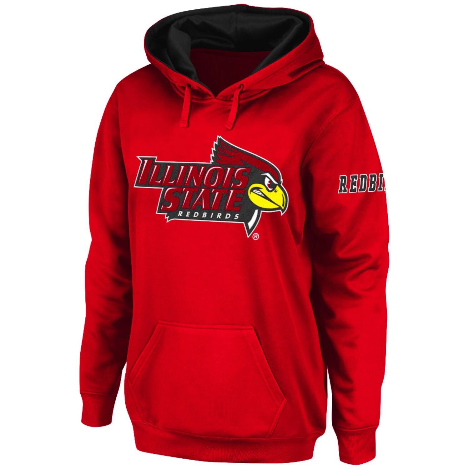 

Женский пуловер с капюшоном Stadium Athletic Red Illinois State Redbirds и большим логотипом