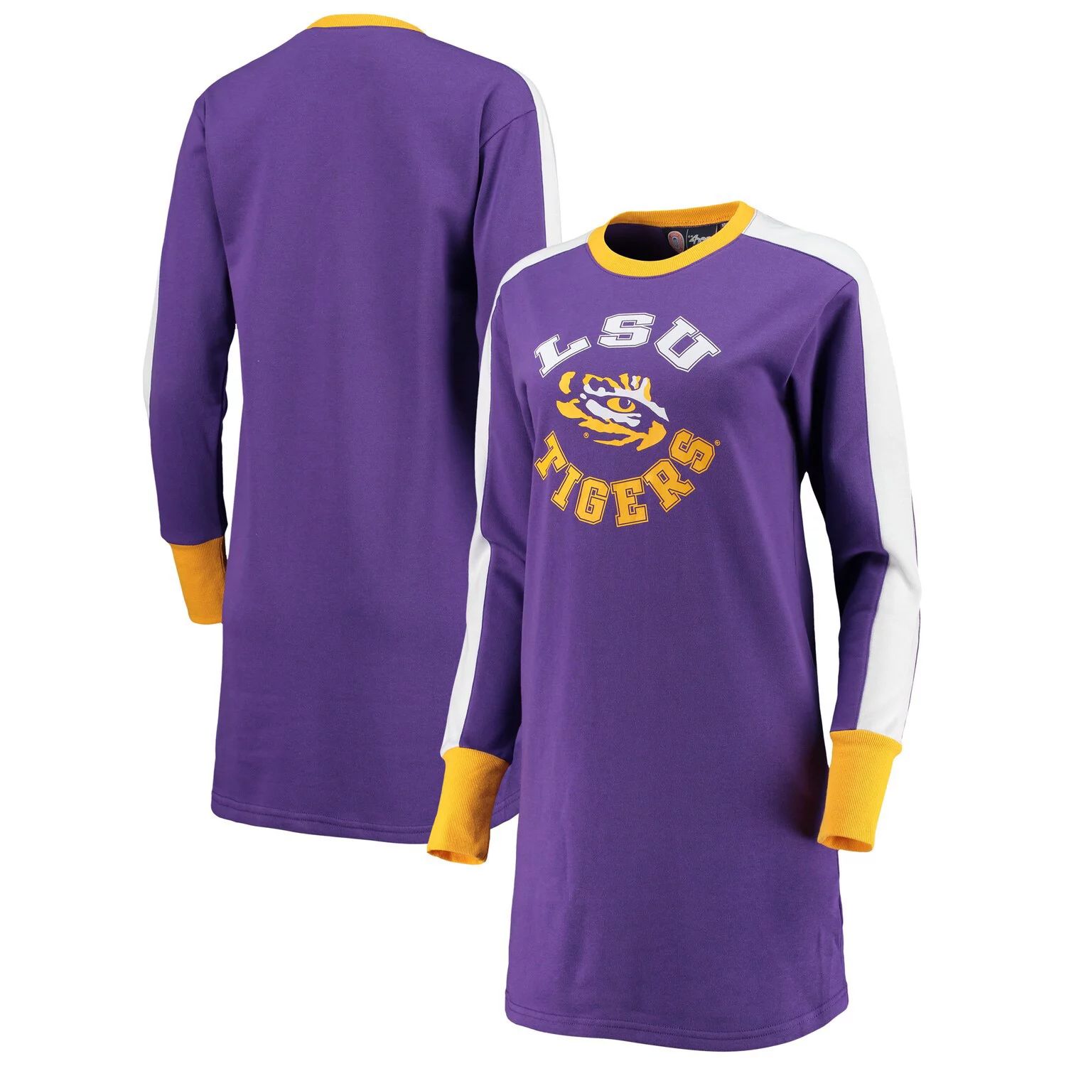 

Женское платье G-III 4Her by Carl Banks фиолетового/золотого цвета LSU Tigers Hurry-Up Offense Dress G-III