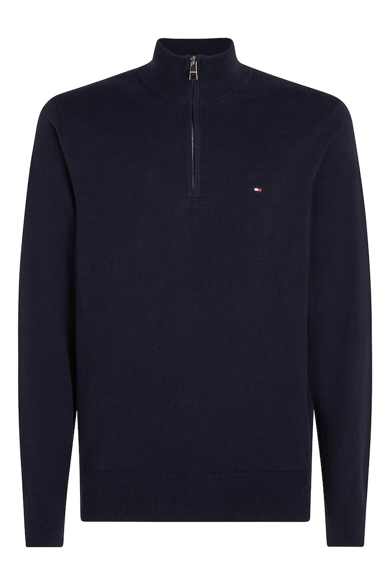 

Свитер тонкой вязки на короткой молнии Tommy Hilfiger, синий