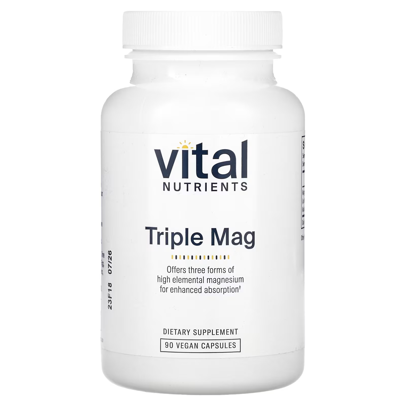 Пищевая добавка Vital Nutrients Triple Mag, 90 капсул vital nutrients triple mag 90 веганских капсул