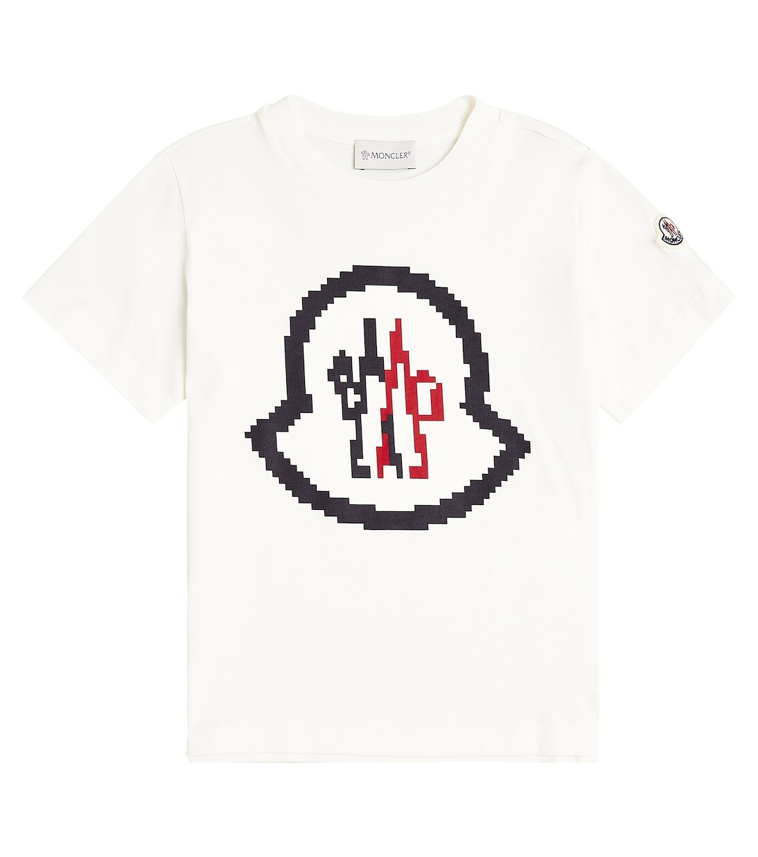 

Хлопковая футболка Moncler Enfant, белый