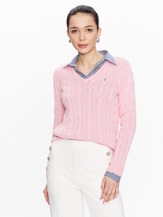 

Облегающий свитер Polo Ralph Lauren, розовый