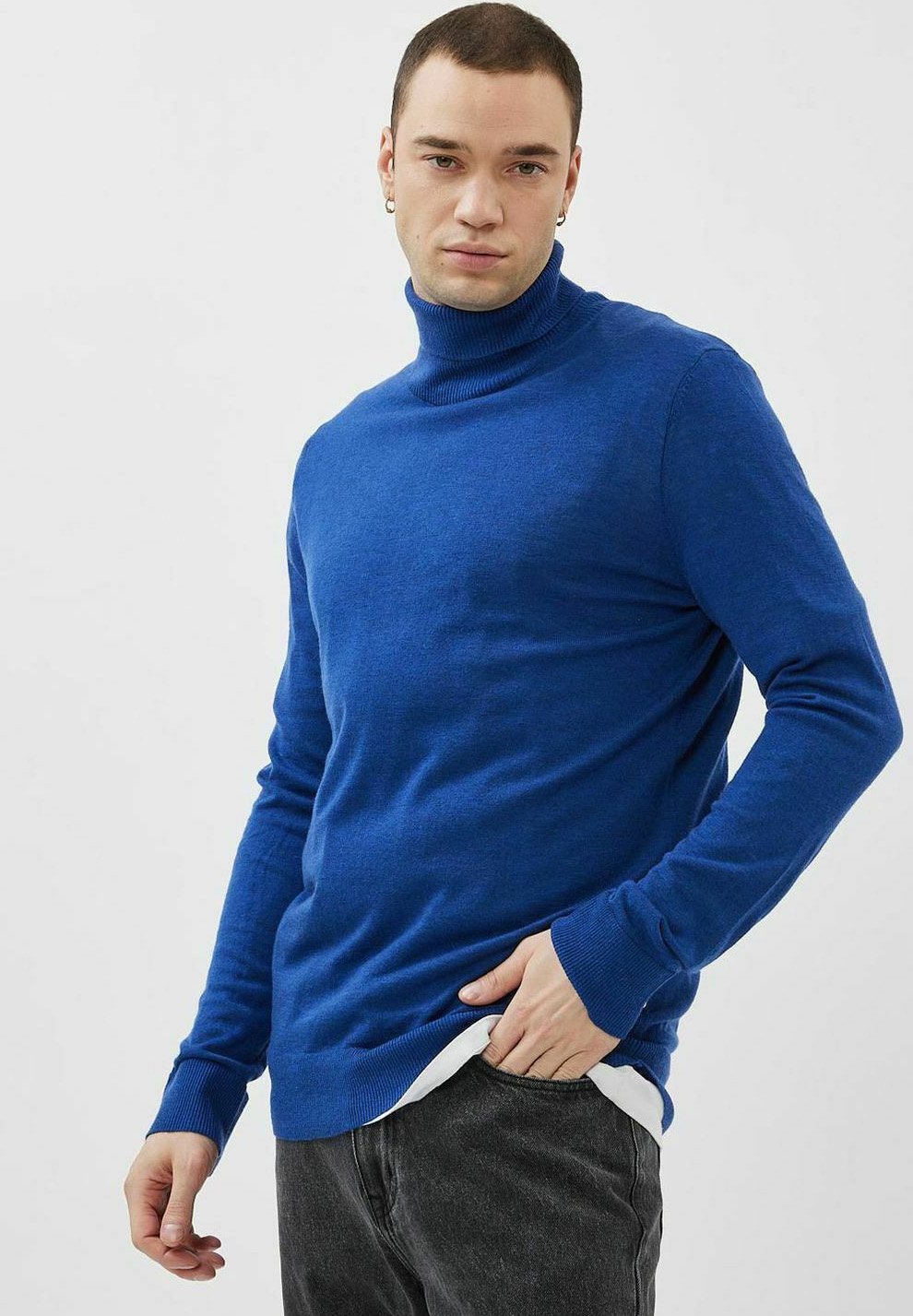Вязаный свитер ZAKO Minimum, цвет blue quartz