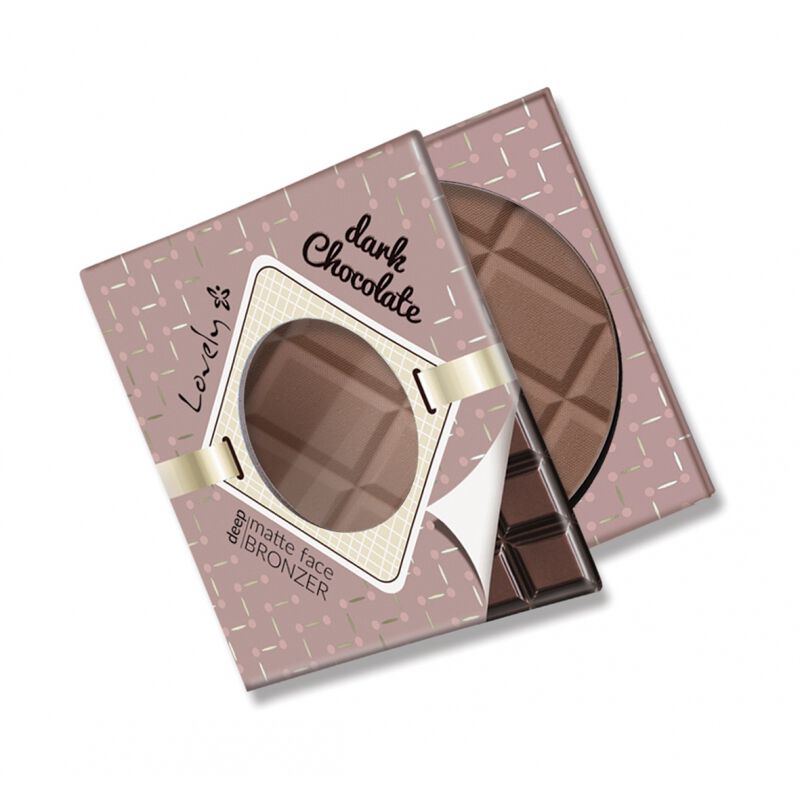 Шоколадный матовый бронзатор для лица и тела Lovely Dark Chocolate Deep Matte Face Bronzer, 9 гр