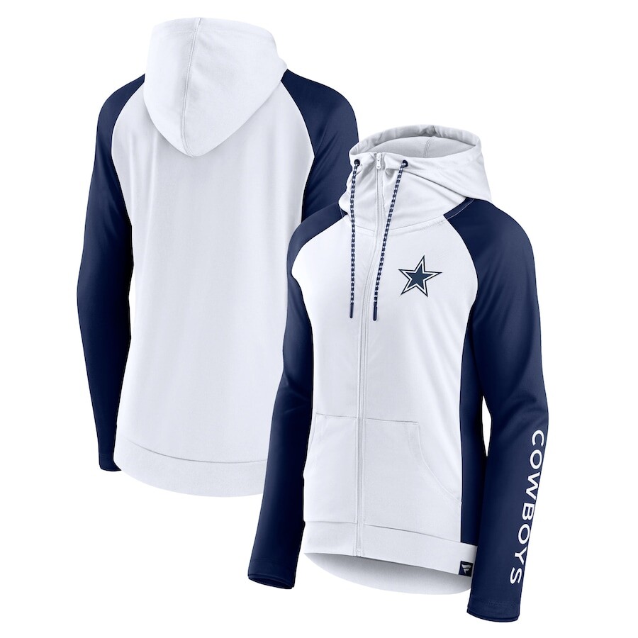 

Толстовка на молнии Fanatics Branded Dallas Cowboys, белый