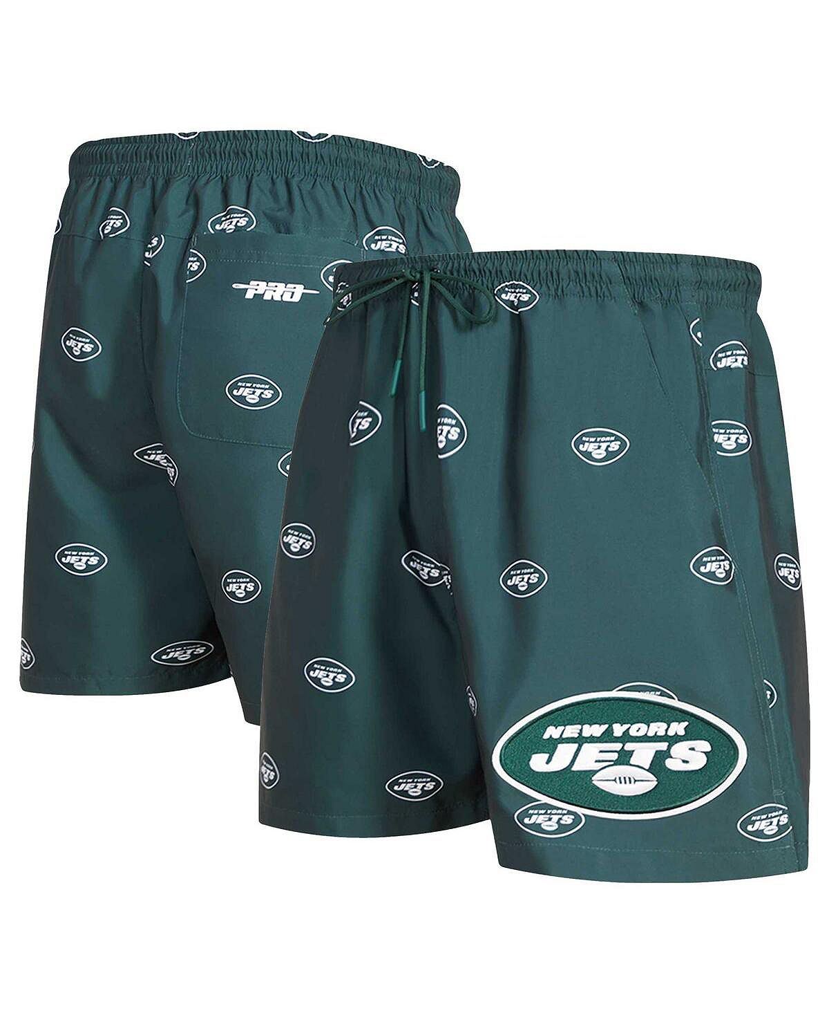 Мужские зеленые шорты с мини-логотипом New York Jets со сплошным принтом Pro Standard рюкзак new york jets premium на колесиках