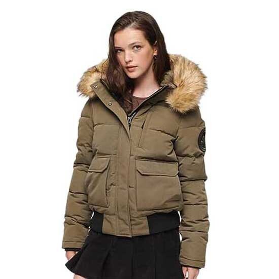 

Пуховик Superdry Everest Bomber, зеленый