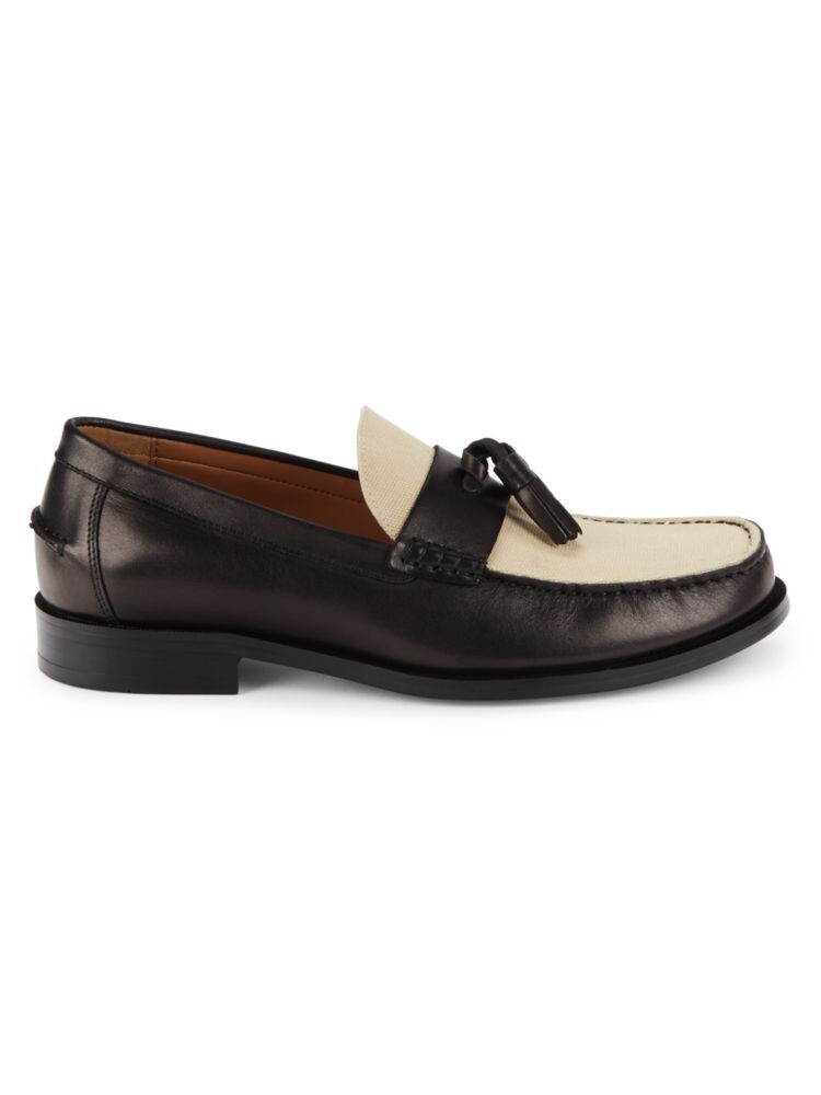 

Кожаные лоферы Pietro с кисточками Saks Fifth Avenue, цвет Black Sand