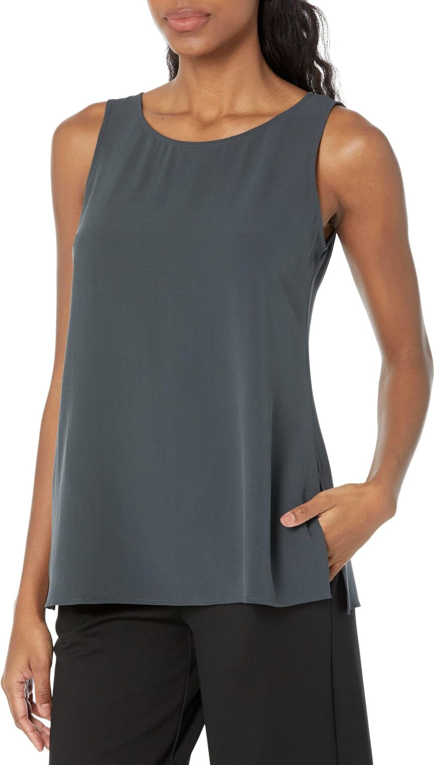 

Туника без рукавов для миниатюрных размеров Eileen Fisher, цвет Graphite