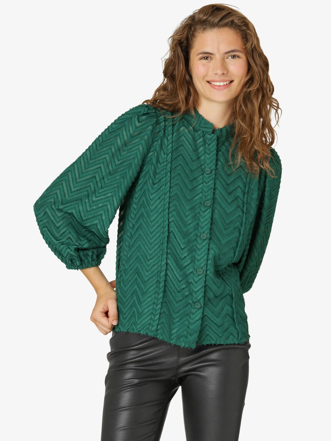

Рубашка Noa Noa Demi Chevron, зеленый зеленый