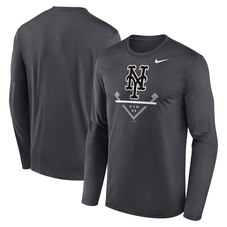 

Футболка с длинным рукавом Nike New York Mets, антрацит