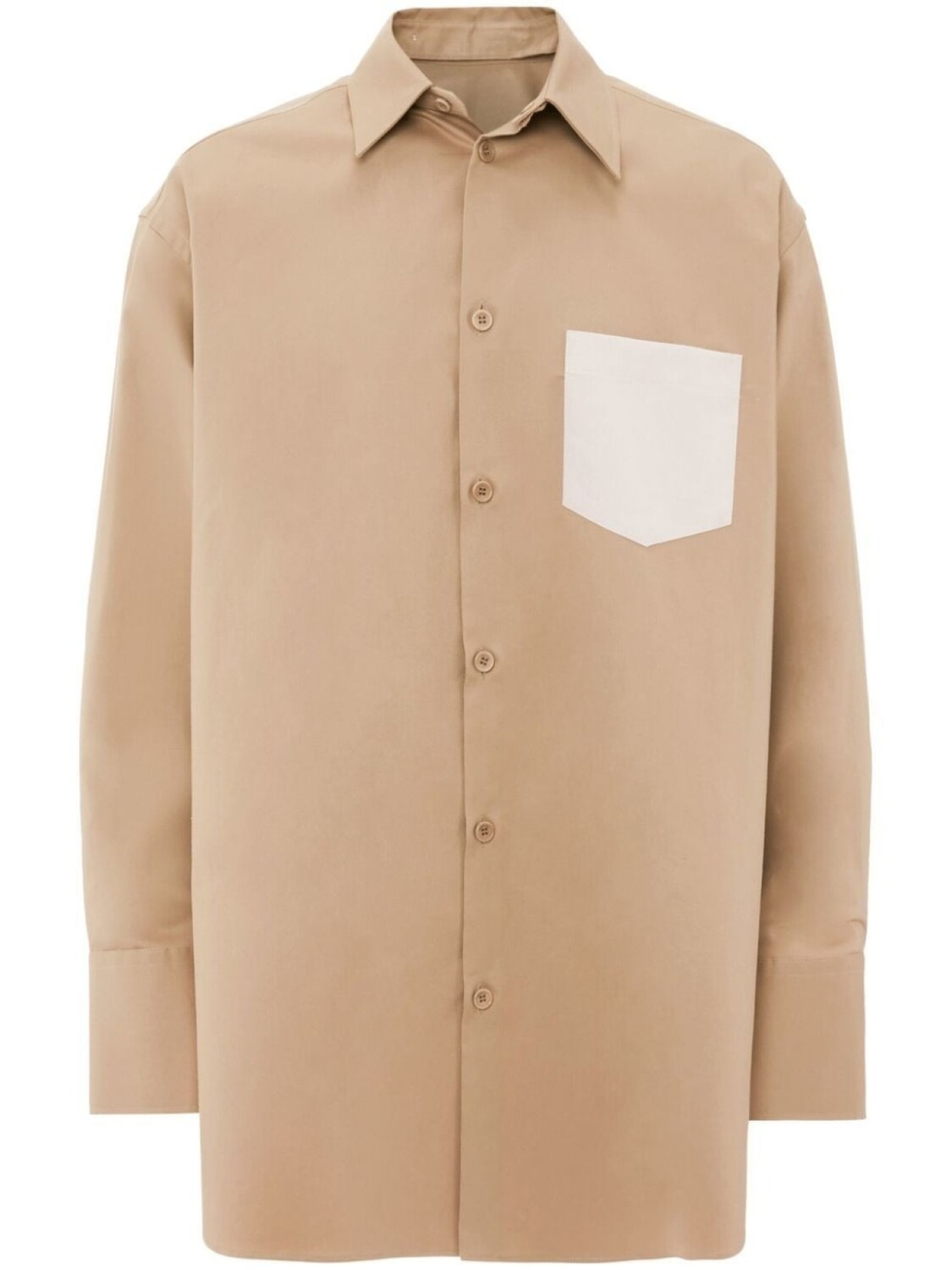 

JW Anderson рубашка со съемным воротником, нейтральный цвет