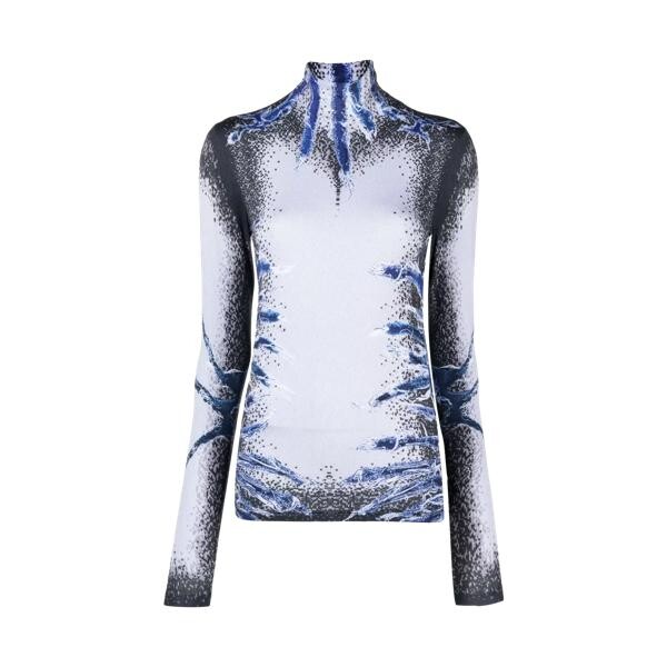 

Футболка whisker print long sleeve top black black Y/Project, черный