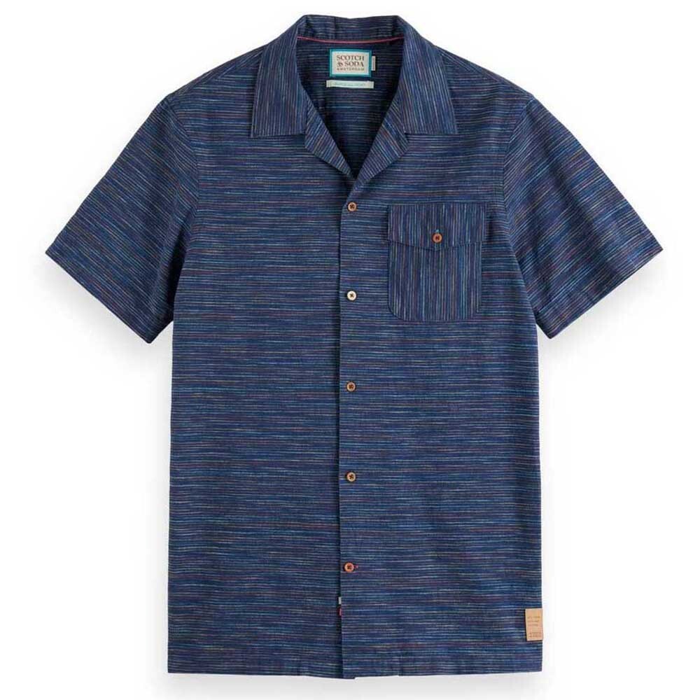 

Рубашка с коротким рукавом Scotch & Soda Spaced-Out Horizontal, синий