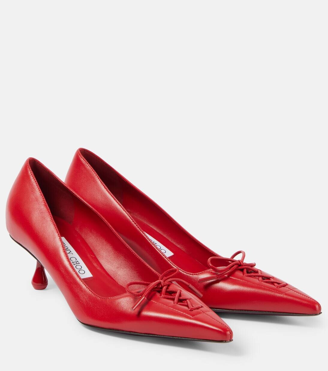 

Туфли-лодочки Scarlett 50 из кожи Jimmy Choo, цвет postbox red