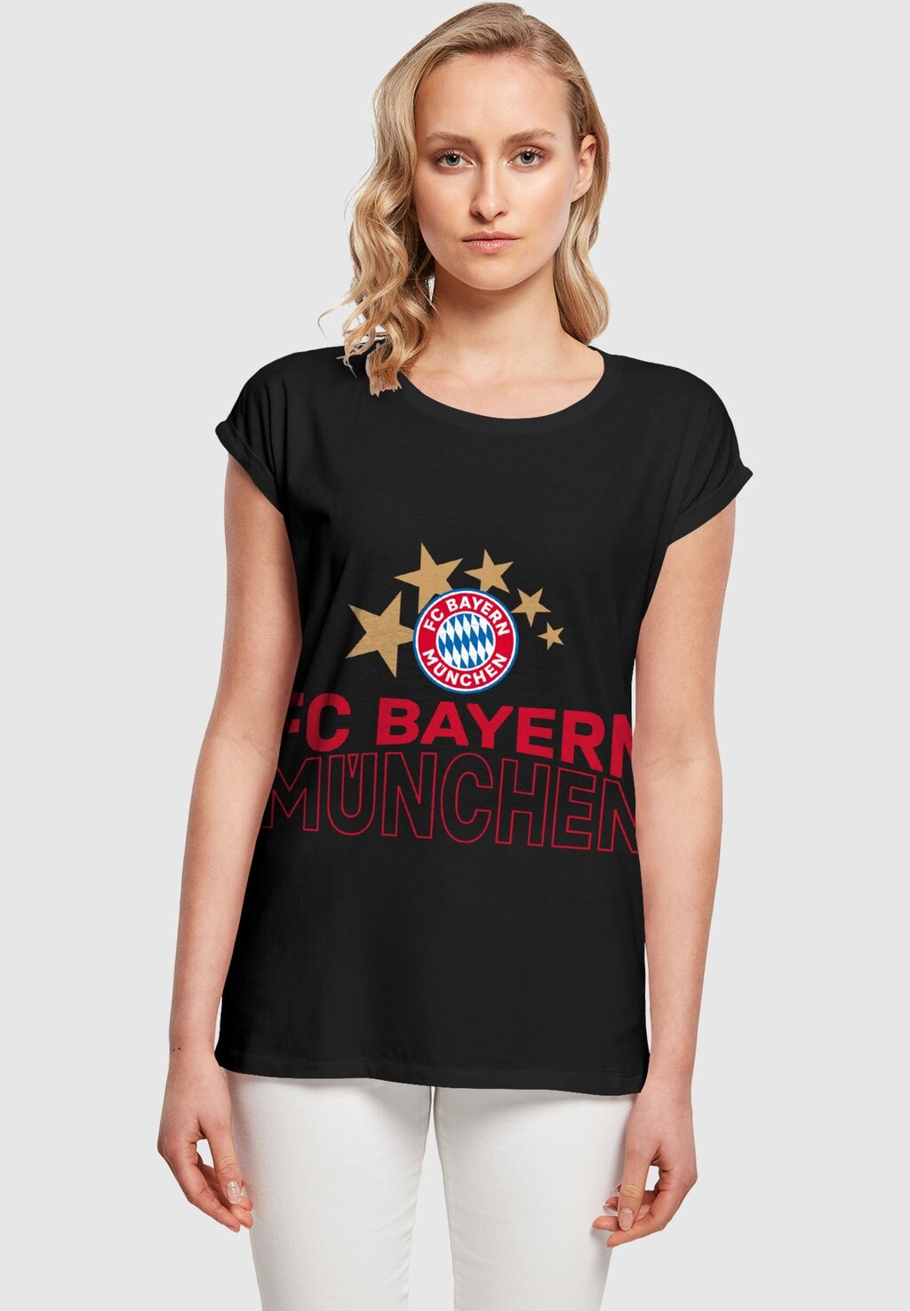 

Футболка с символикой STAR EXTENDED SHOULDER FC Bayern München, цвет black