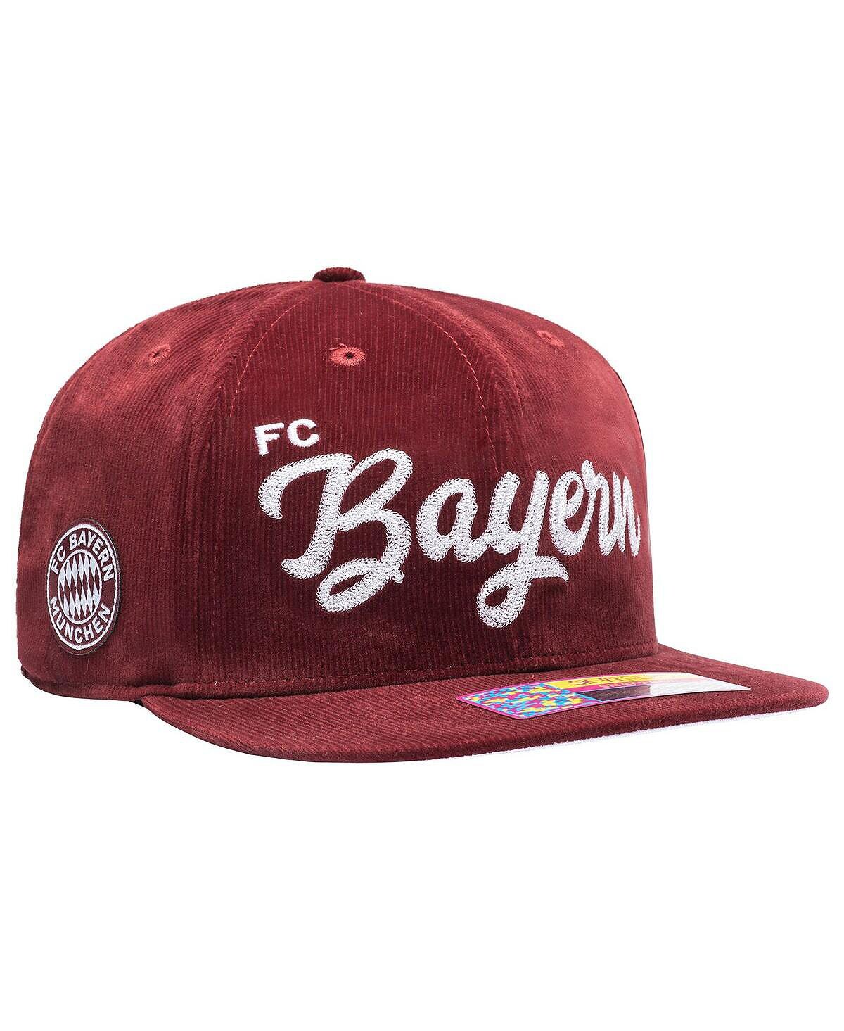 

Мужская плюшевая бейсболка малинового цвета Bayern Мюнхен Fan Ink