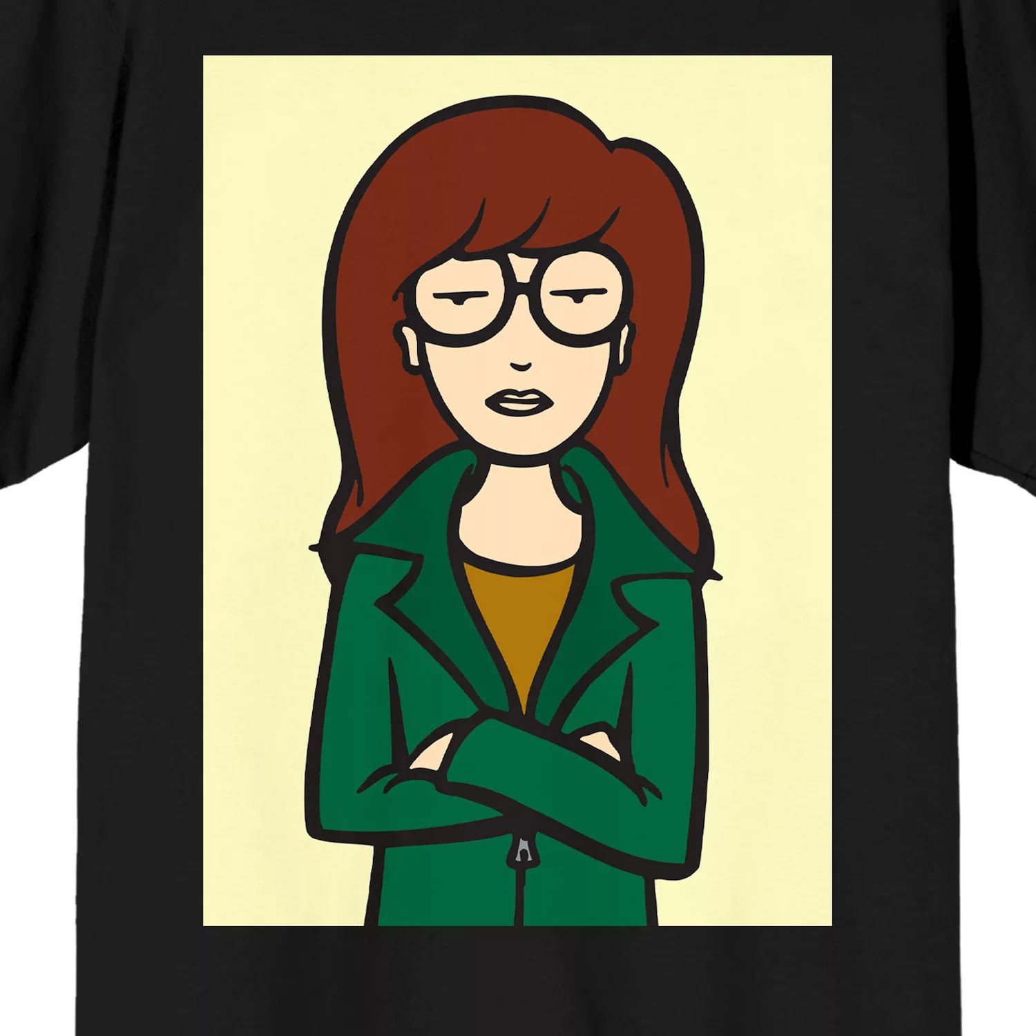 Мужская футболка с рисунком мультфильма для взрослых Daria Licensed Character