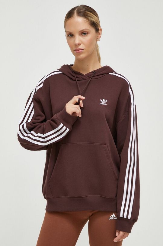 

Хлопковая толстовка adidas Originals, коричневый