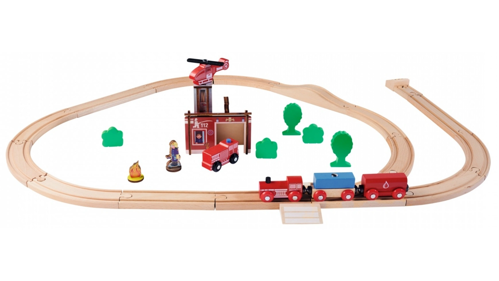 Eichhorn Поезд, комплект пожарной охраны super подарочный набор для пожарной команды siku