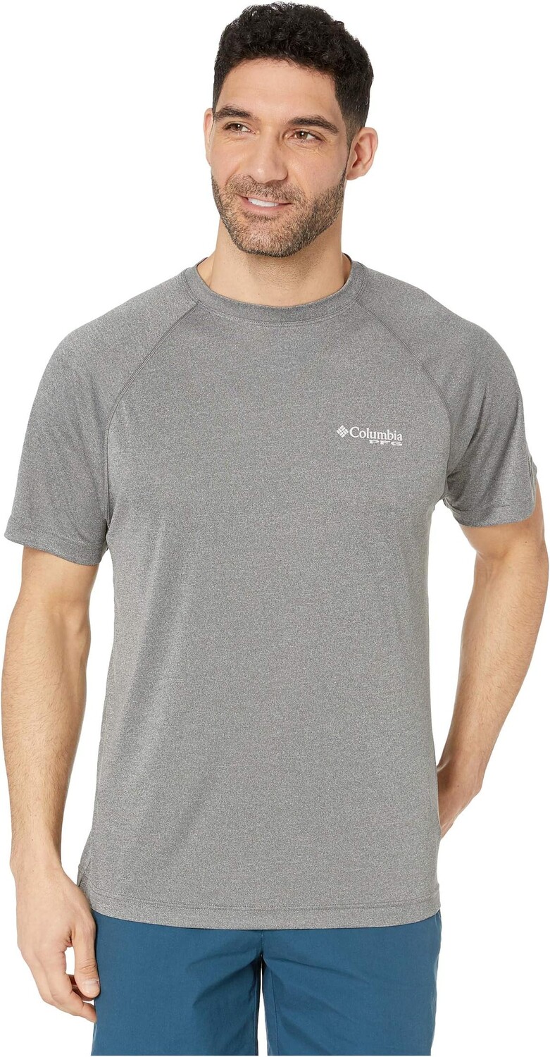 

Рубашка с коротким рукавом PFG Terminal Tackle Columbia, цвет Charcoal Heather/Cool Grey Logo