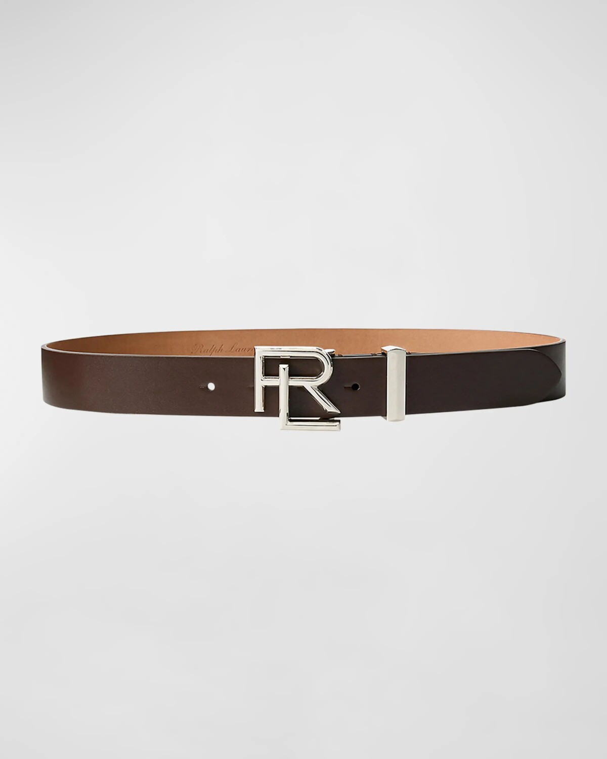 

Кожаный ремень с логотипом RL, средний Ralph Lauren Collection, коричневый