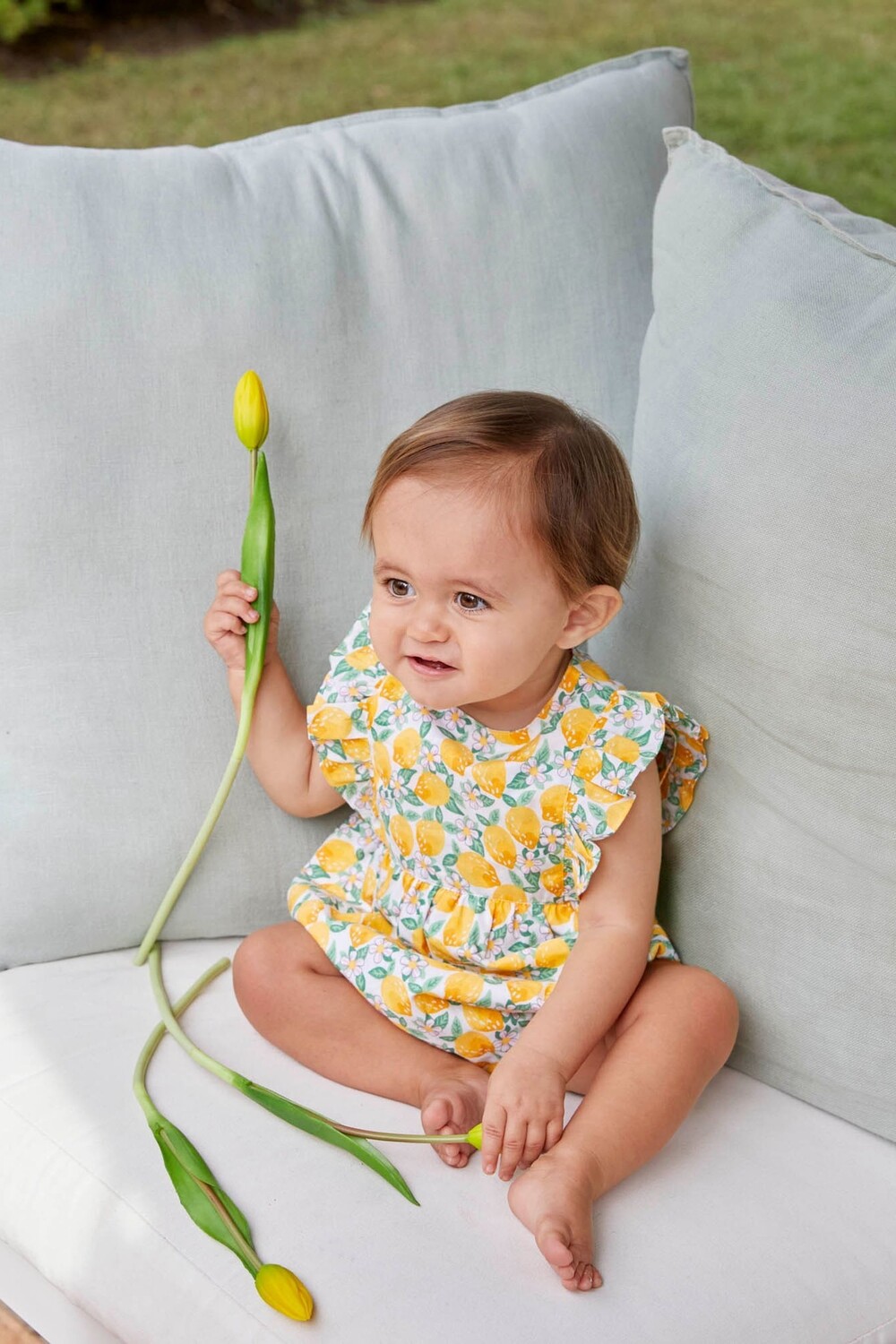 

Комбинезон JoJo Maman Bébé с лимонным принтом Jojo Maman Bébé, желтый