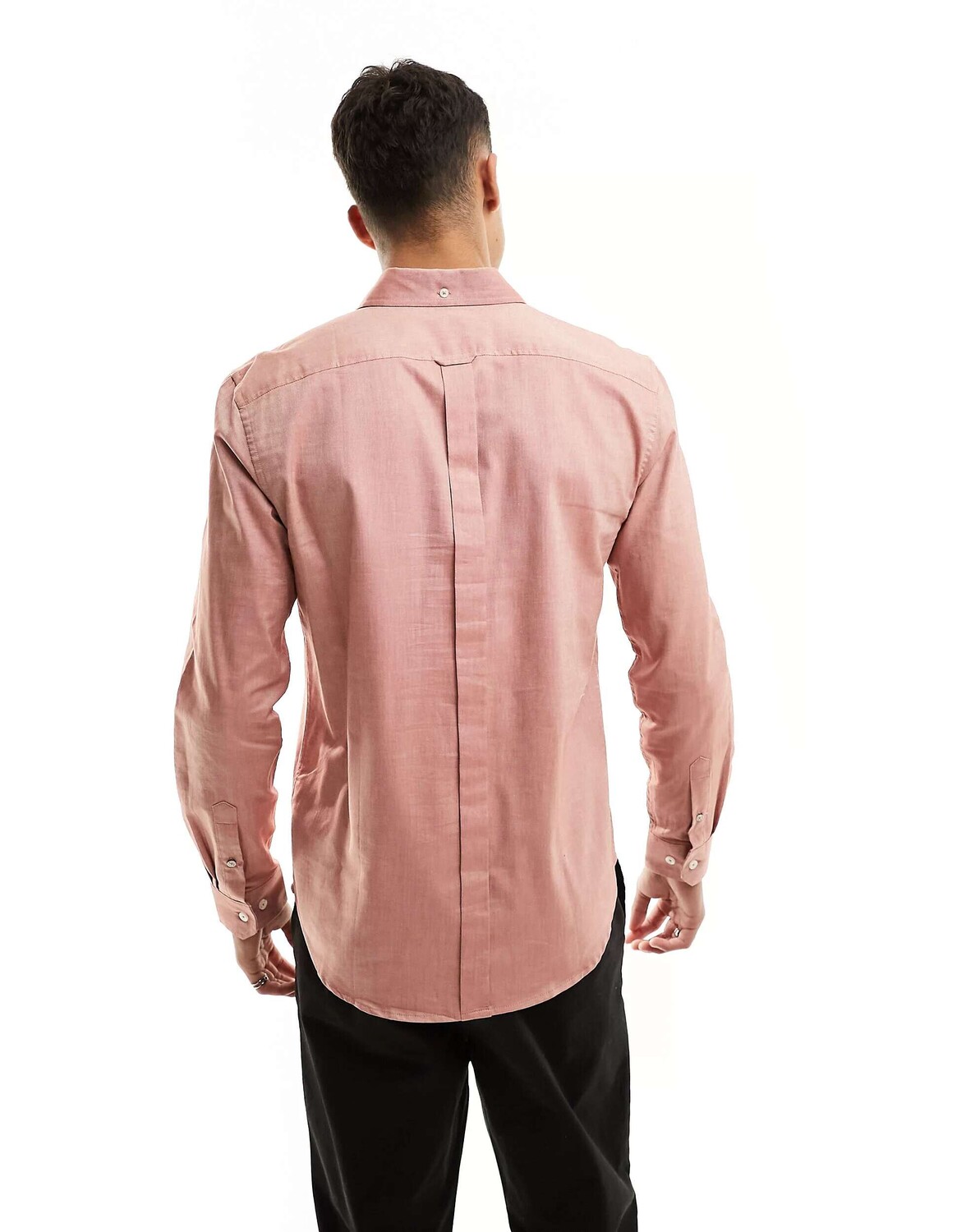 

Светло-розовая оксфордская рубашка с длинными рукавами Ben Sherman