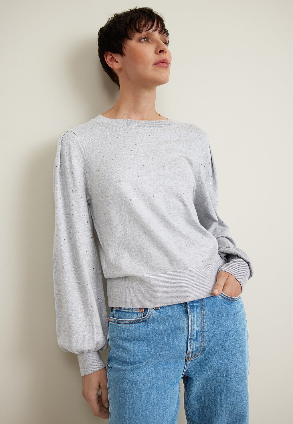 

Свитшот DKNY MICRO, цвет steel heather grey