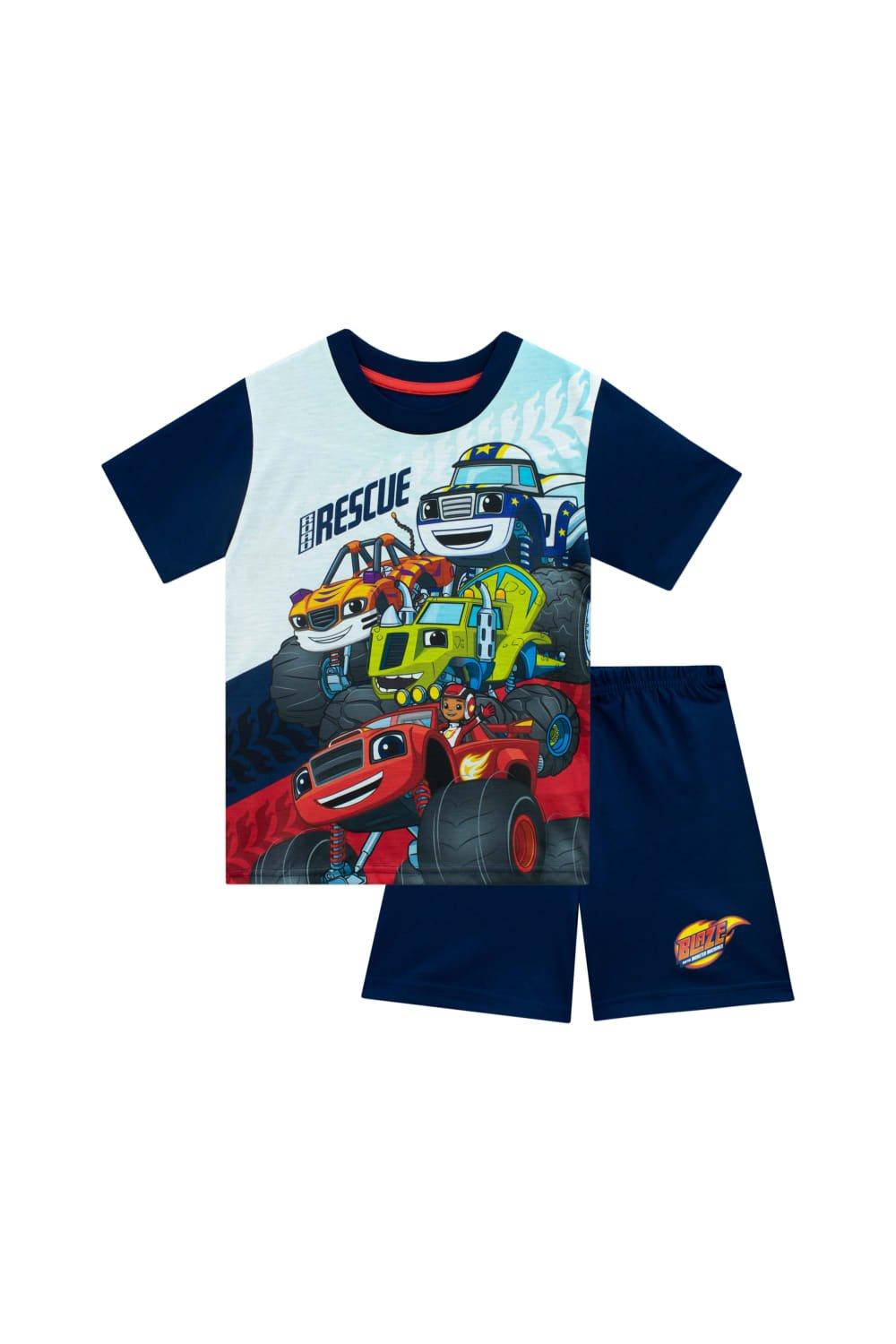 Пижамы с короткими рукавами Blaze and the Monster Machines, синий воздушный шар blaze and the monster украшение для детского дня рождения