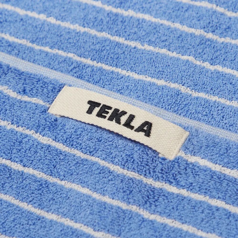 Tekla Fabrics Органическое махровое банное полотенце, синий tekla fabrics органическое махровое полотенце для рук оранжевый