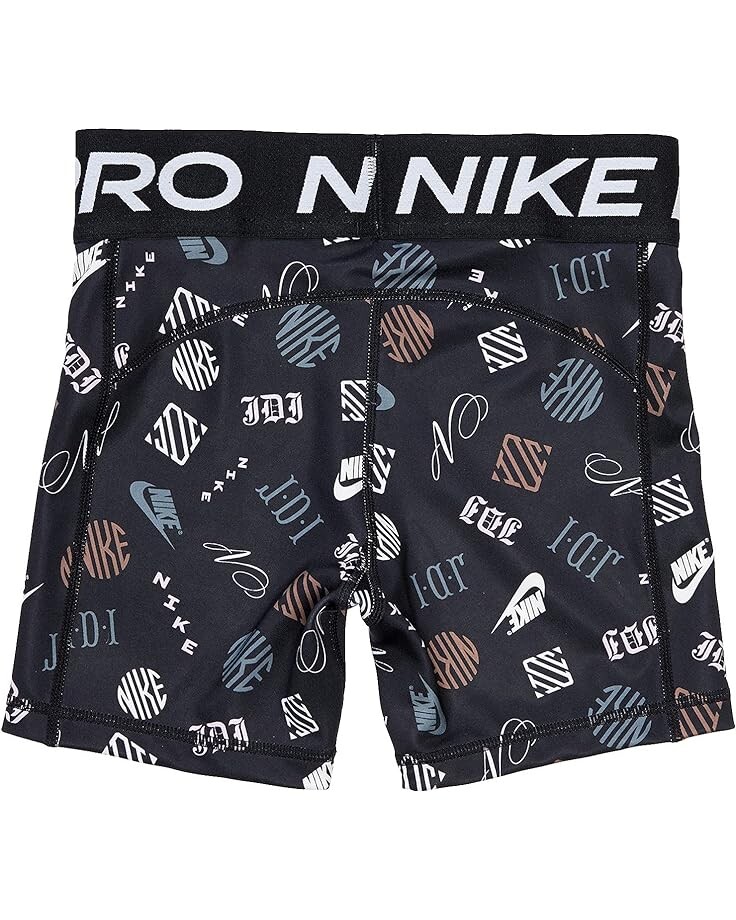 

Шорты Nike Pro Dri-FIT Print Boyshorts, черный/белый
