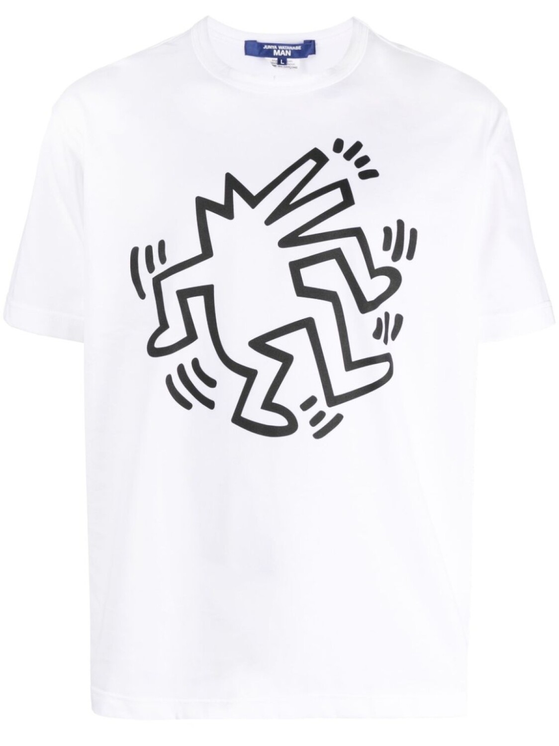 

Junya Watanabe MAN футболка из коллаборации с Keith Haring, белый