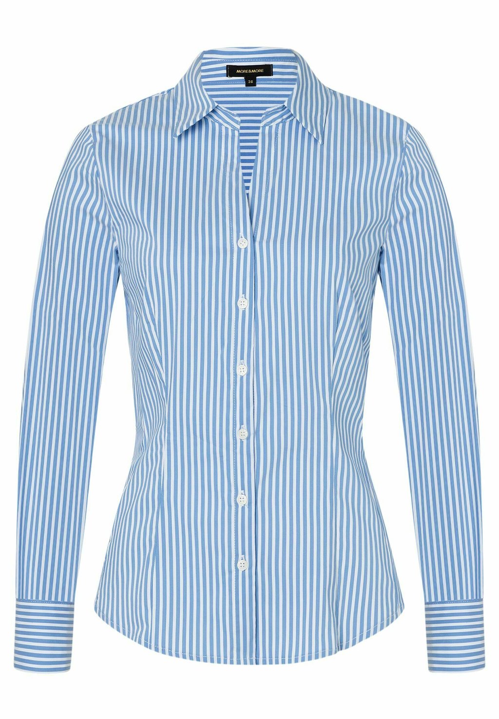 Блузка-рубашка MIT STREIFEN More & More, цвет blau