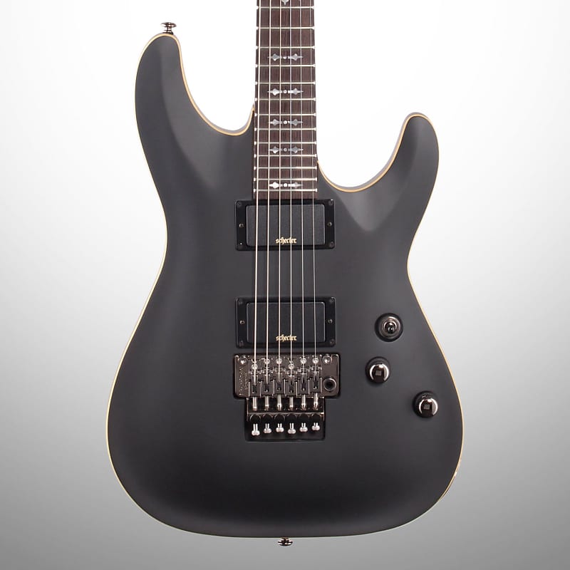 цена Электрогитара Schecter Demon 6 FR Electric Guitar, Aged Black Satin