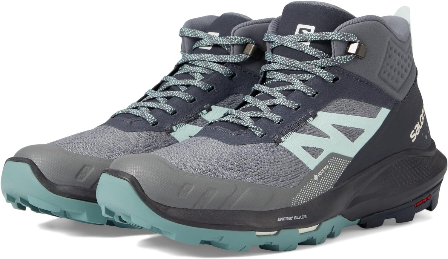 

Походная обувь Outpulse Mid GTX Salomon, цвет Ebony/Quiet Shade/Ebony
