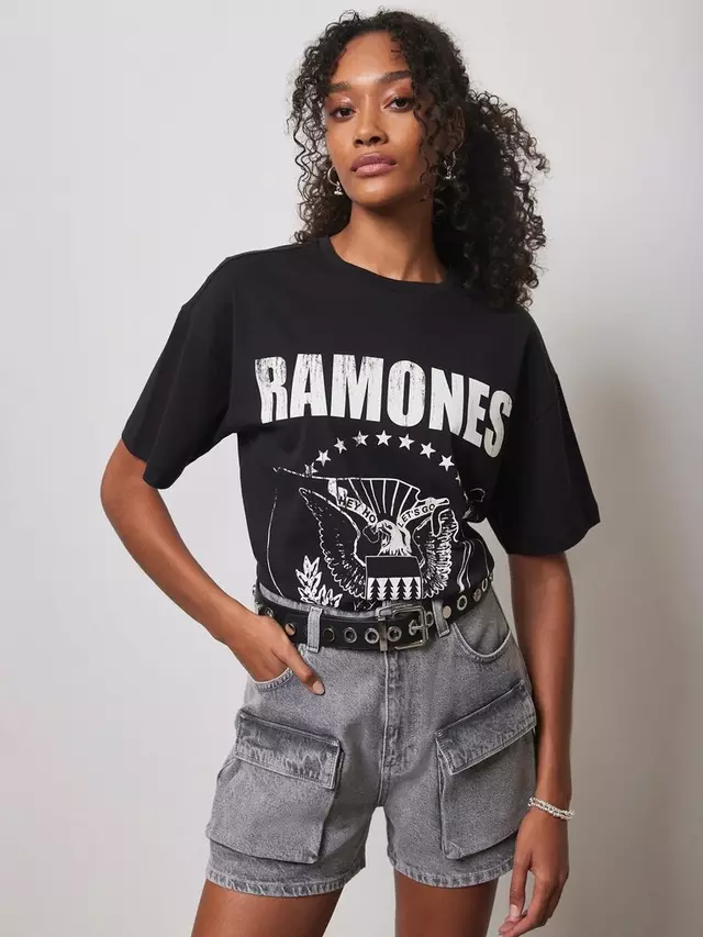 

Футболка Mint Velvet Ramones Graphic, черный
