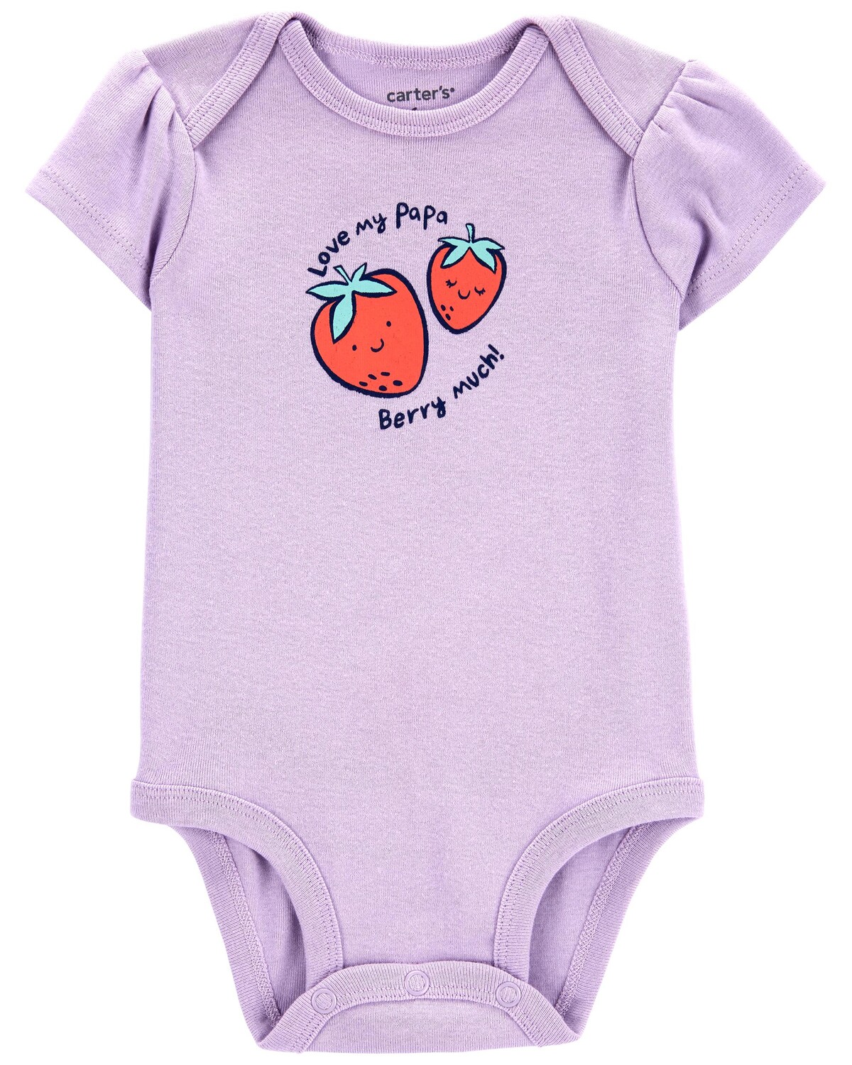 

Оригинальное боди Baby Love My Papa Berry Carter's, фиолетовый